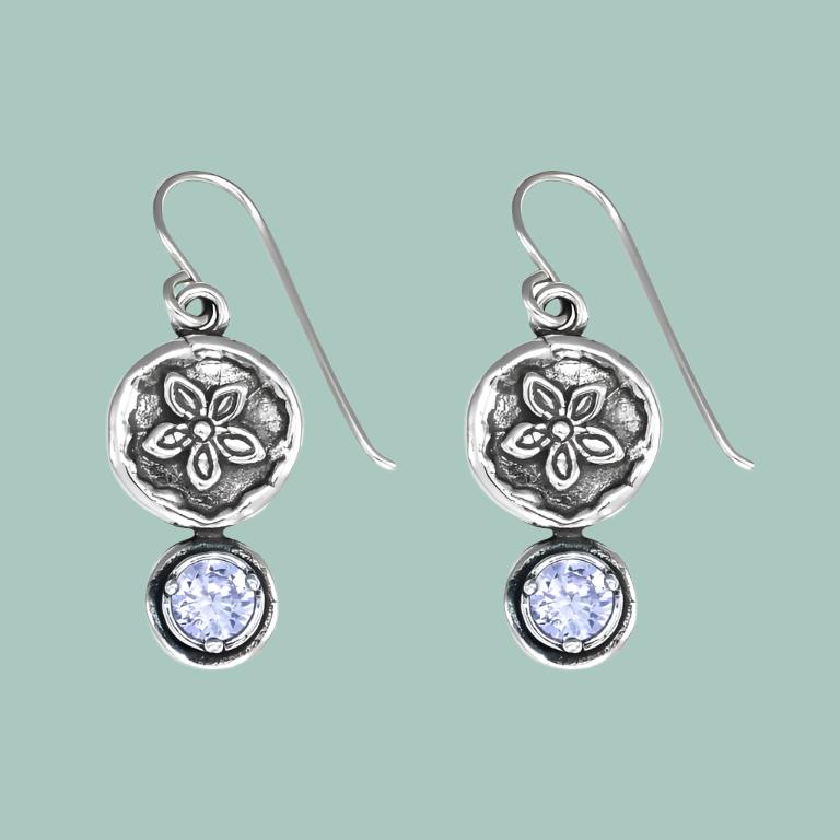 Silver earrings for women