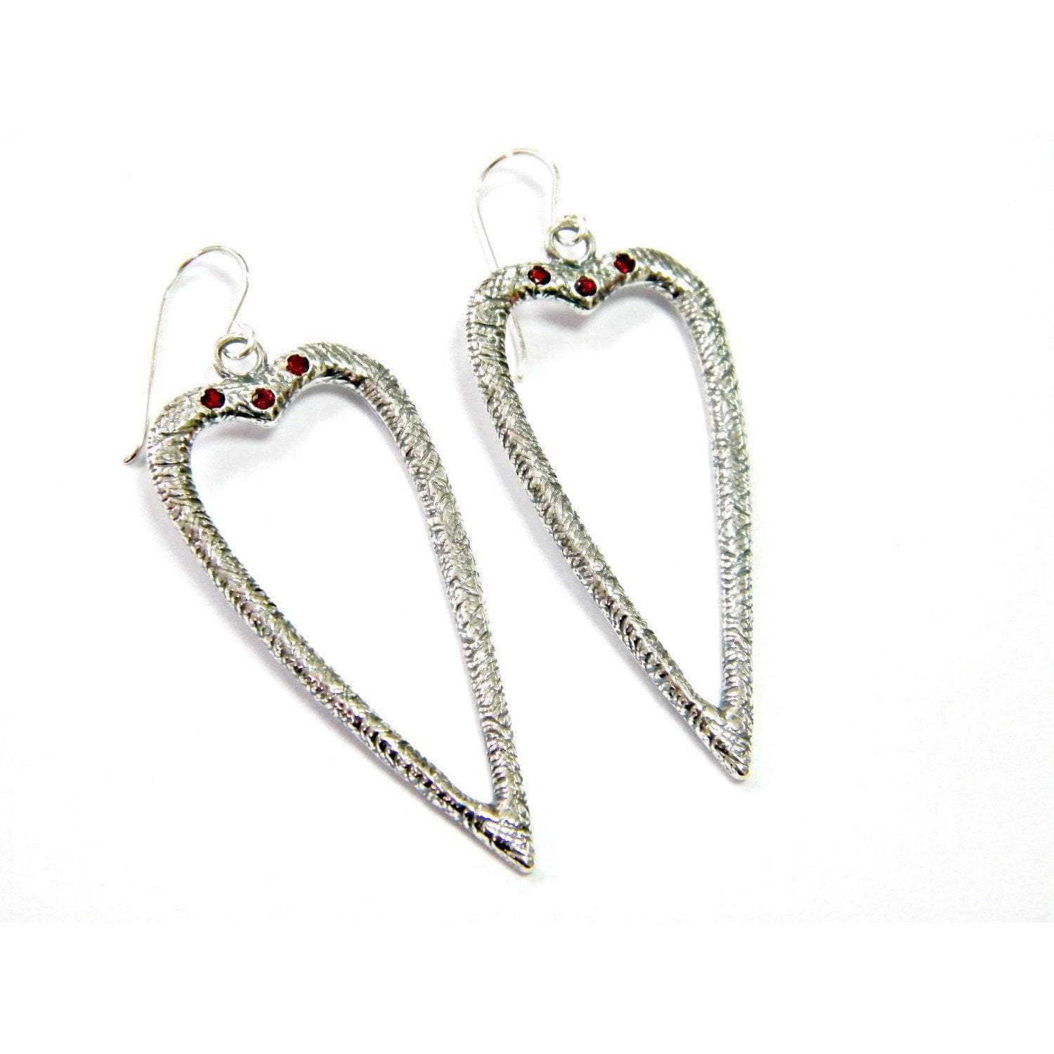 Bluenoemi Jewelry Earrings Sterling Silver Earrings for Woman dangling earrings with zircons,  Heart Romantic Dangling Earrings