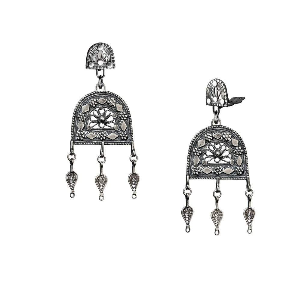 Bluenoemi Jewelry Earrings Sterling Silver Earrings for woman Israeli Ethnic jewelry