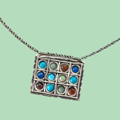 Hoshen stones necklace Jewish jewelry