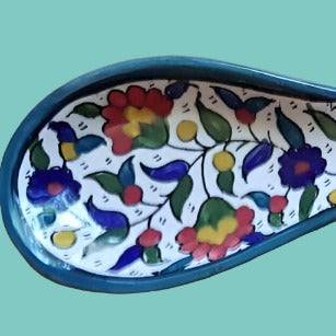 Bluenoemi Jewelry home-decor 14 / colourful Armenian ceramic spoon for serving or decoration.