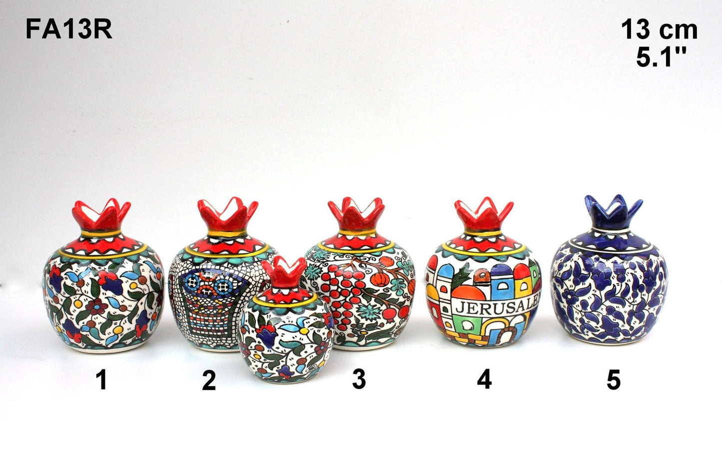 Bluenoemi Jewelry home-decor Bluenoemi Judaica Gifts for the Home. Armenian Ceramic Pomegranate Home Blessing.