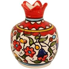 Bluenoemi Jewelry home-decor Bluenoemi Judaica Gifts for the Home. Armenian Ceramic Pomegranate Home Blessing.