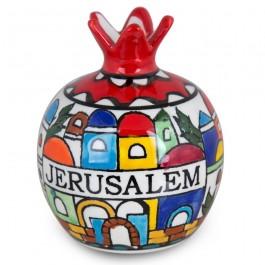 Bluenoemi Jewelry home-decor Jerusalem Bluenoemi Judaica Gifts for the Home. Armenian Ceramic Pomegranate Home Blessing.