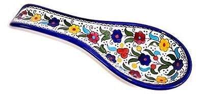 Bluenoemi Jewelry Household Gift Box for Him Gift Box for Her Armenian Ceramic Rest Spoon and a Hamsa charms Keyholder