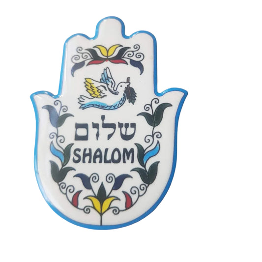 Israel Fridge magnet Hamsa Mazel magnet. Jewish gifts. Passover gift. Hanukkah. - Bluenoemi