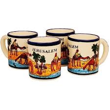 Bluenoemi Jewelry Mug Mugs Israeli Armenian Design Ceramic Mugs