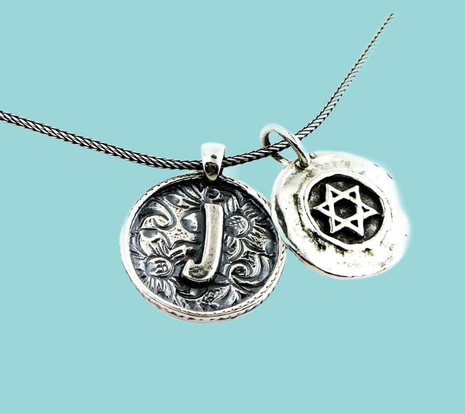 Bluenoemi Jewelry Necklaces 45 cm / silver Stylish Sterling Silver Hamsa double pendant sterling silver 925 Jewish Jewelry