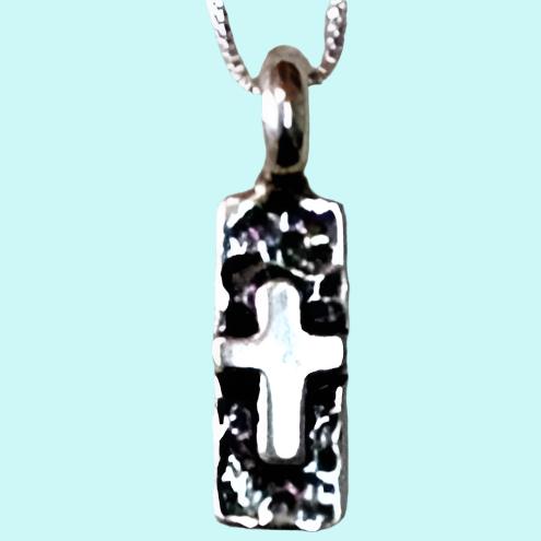 Bluenoemi Jewelry Necklaces 45cm / silver Christian Jewelry, Adorable Cross pendant,  Sterling Silver cross necklace