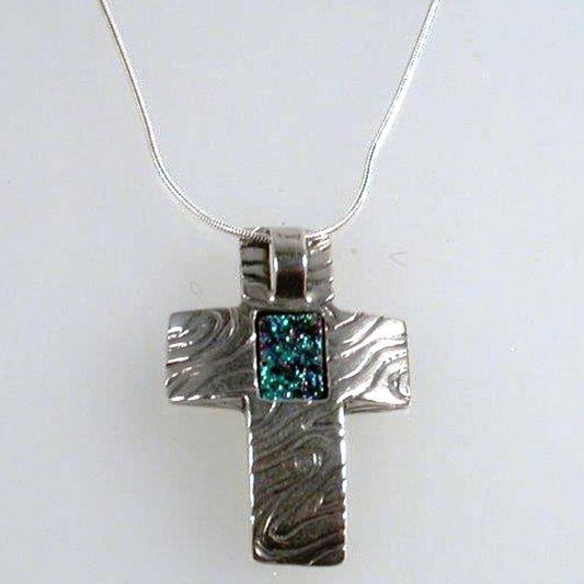 Bluenoemi Jewelry Necklaces 45cm / silver Christian Necklace, Sterling Silver Christian cross from the Holy Land