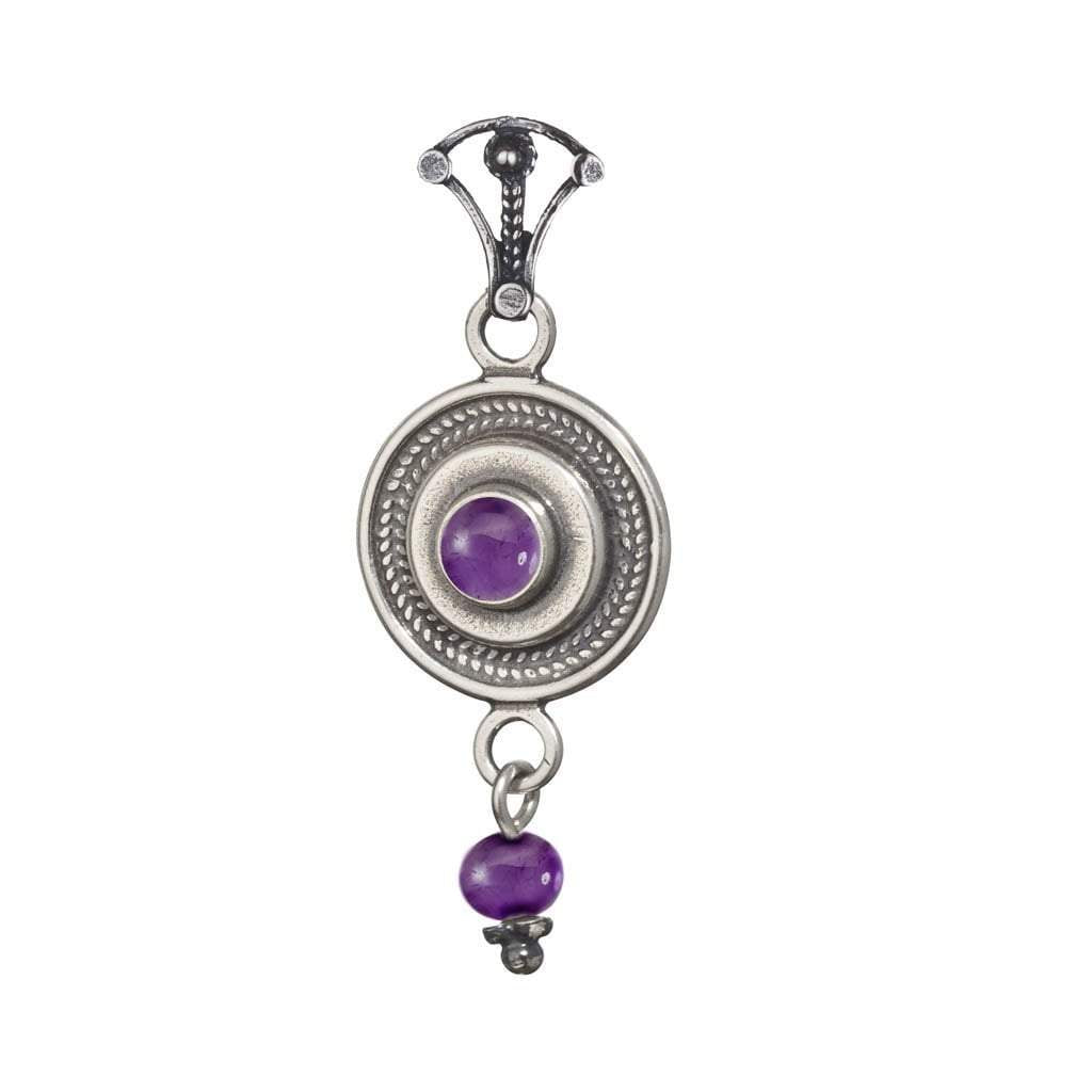 Bluenoemi Israeli Jewelry chain with pendant sterling silver necklace, pendant set with Eilat stone, Blue Opal or other stones - Bluenoemi