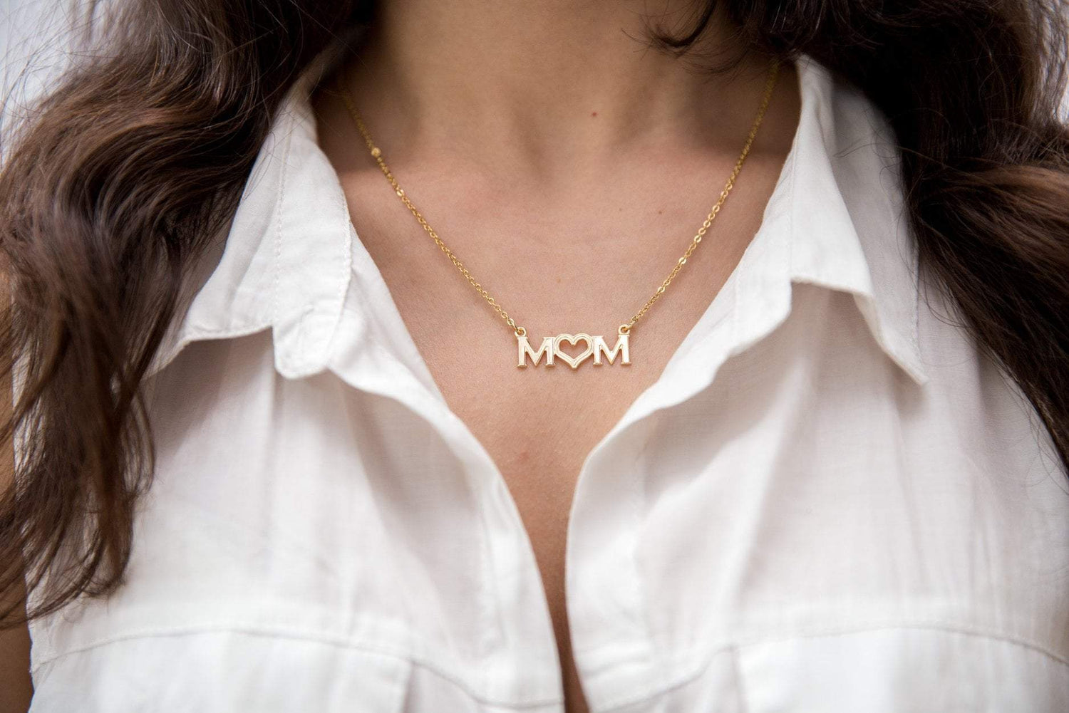 Bluenoemi Jewelry Necklaces Bluenoemi Mom Necklace for woman. Sterling Silver / Goldfilled