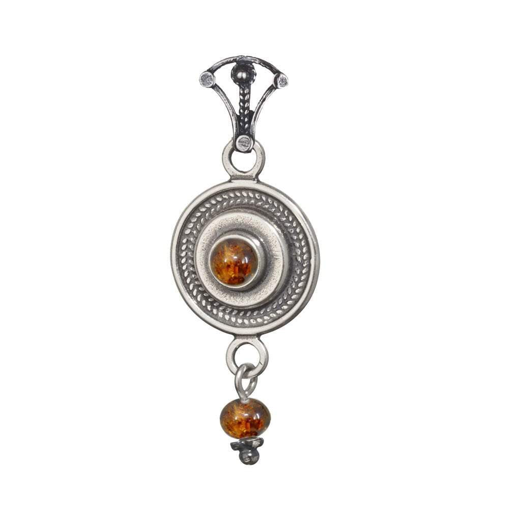 Bluenoemi Israeli Jewelry chain with pendant sterling silver necklace, pendant set with Eilat stone, Blue Opal or other stones - Bluenoemi
