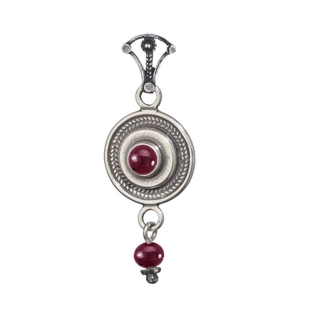 Bluenoemi Israeli Jewelry chain with pendant sterling silver necklace, pendant set with Eilat stone, Blue Opal or other stones - Bluenoemi