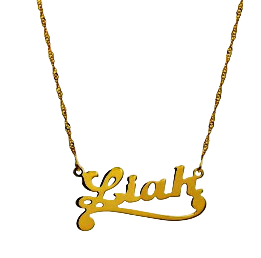 Custom name necklace silver. 925 Sterling Silver / Goldfilled. Israeli Jewelry - Bluenoemi