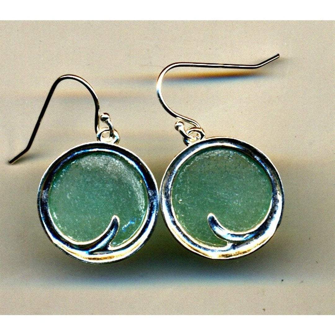 Bluenoemi Jewelry Earrings silver Roman glass jewelry necklace. Designer Israeli Sterling silver earrings set with roman glass
