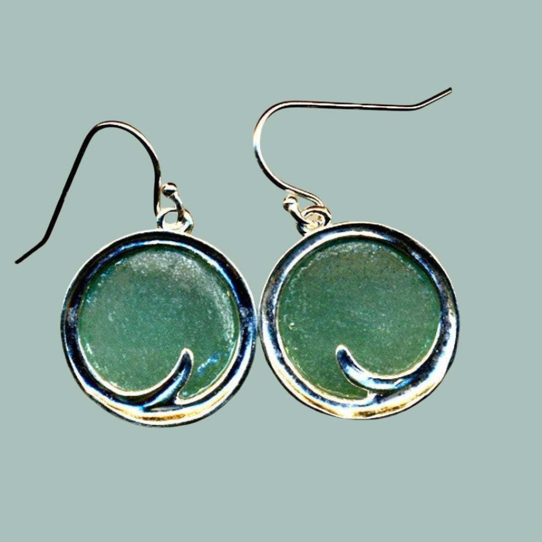 Bluenoemi Jewelry Earrings silver Roman glass jewelry necklace. Designer Israeli Sterling silver earrings set with roman glass