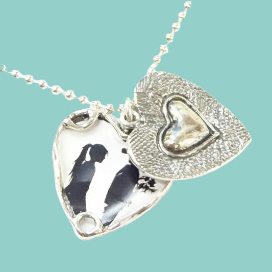 Bluenoemi Jewelry Necklaces silver Locket heart necklace pendant sterling silver love necklace for woman