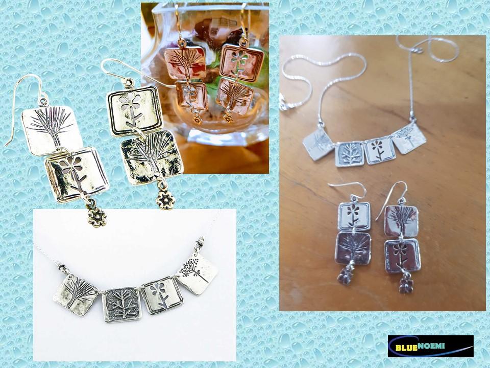 Bluenoemi Jewelry Necklaces silver Sterling Silver Botanical Necklace for woman. Bluenoemi Nature inspired jewelry.