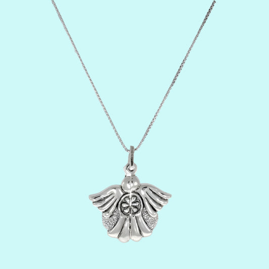 Bluenoemi Jewelry Necklaces Sterling Silver Angel Pendant for Woman