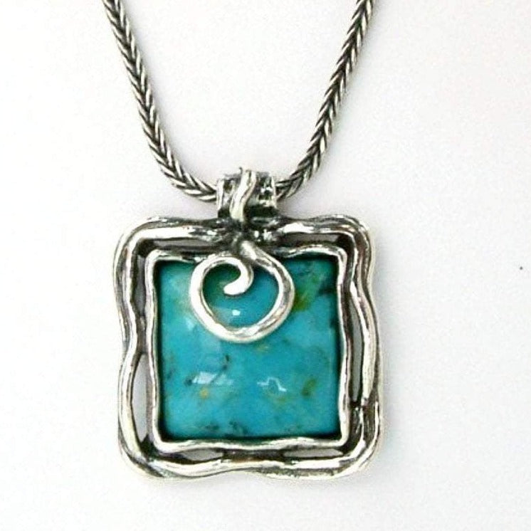 Bluenoemi Jewelry Necklaces Sterling Silver necklace gift for her with Turquoise