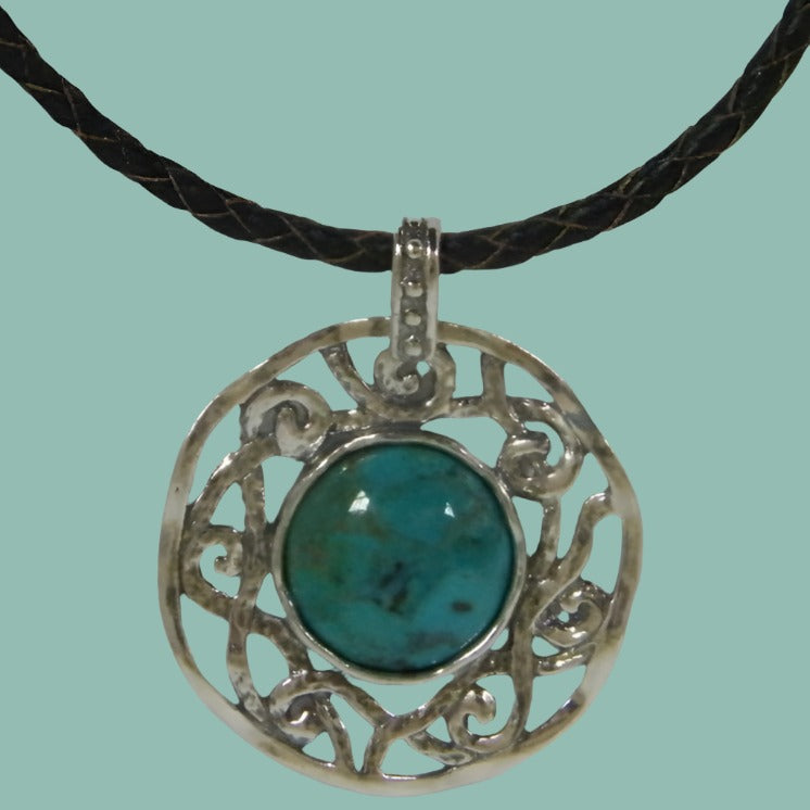 Bluenoemi Jewelry Necklaces Sterling Silver necklace gift for her with Turquoise / Gemstones