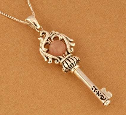 Bluenoemi Jewelry Necklaces Sterling silver necklace key pendant Key Soul for good wishes blessings jewelry