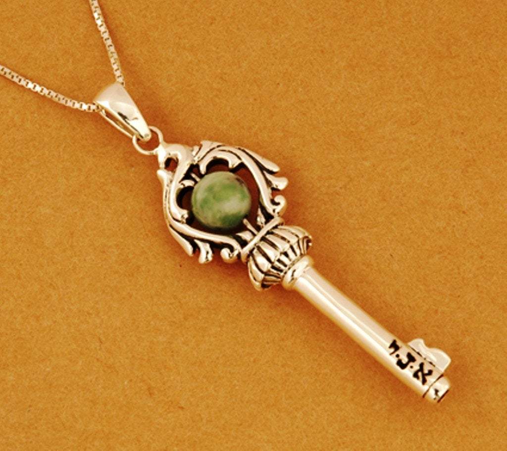 Bluenoemi Jewelry Necklaces Sterling silver necklace key pendant Key Soul for good wishes blessings jewelry