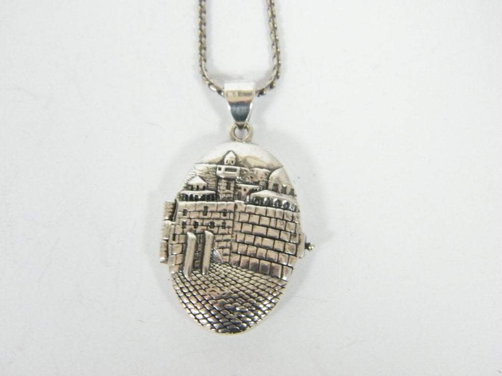 Bluenoemi Jewelry Necklaces Sterling Silver necklace with Jerusalem view