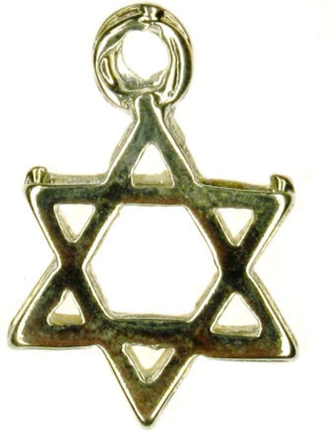 Bluenoemi Jewelry Pendants silver Lot 10 Israeli star of David  charms for making jewelry antique silver plated.