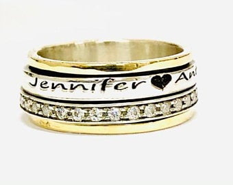 Bluenoemi Jewelry Personalized Rings Copy of Bluenoemi Israeli Jewelry | Personalized Jewelry Gifts Spinner Ring · Inspiration Ring · personalize the ring