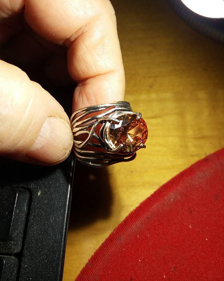 Bluenoemi Jewelry Rings 6 / cz zircon champagne Special Offer Ring size 7 & size 6.  Beautiful cz zircon sterling silver ring for woman