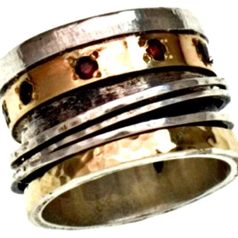 Bluenoemi Jewelry Rings Bluenoemi Spinner Ring Spinning rings silver 9K gold
