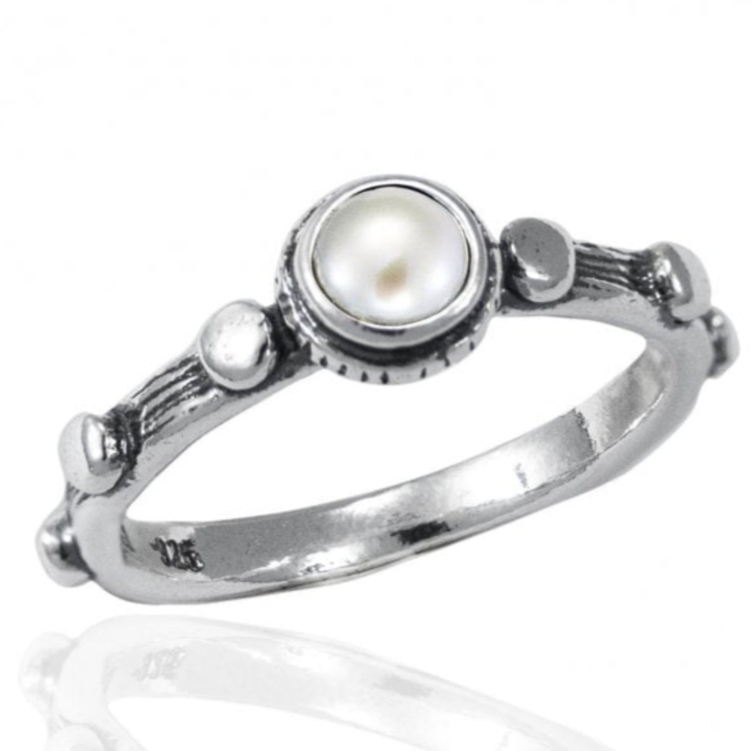 Bluenoemi Jewelry Rings Pearl Silver Ring for Woman buying online, silver rings for women