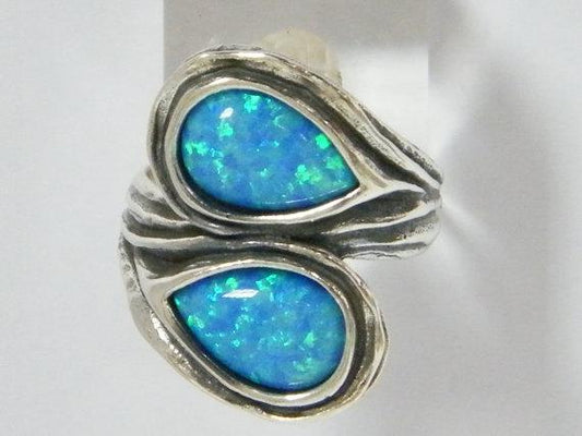 Bluenoemi Jewelry Rings Silver ring sterling silver jewelry , Bluenoemi ring, ring for woman with a Blue Opal