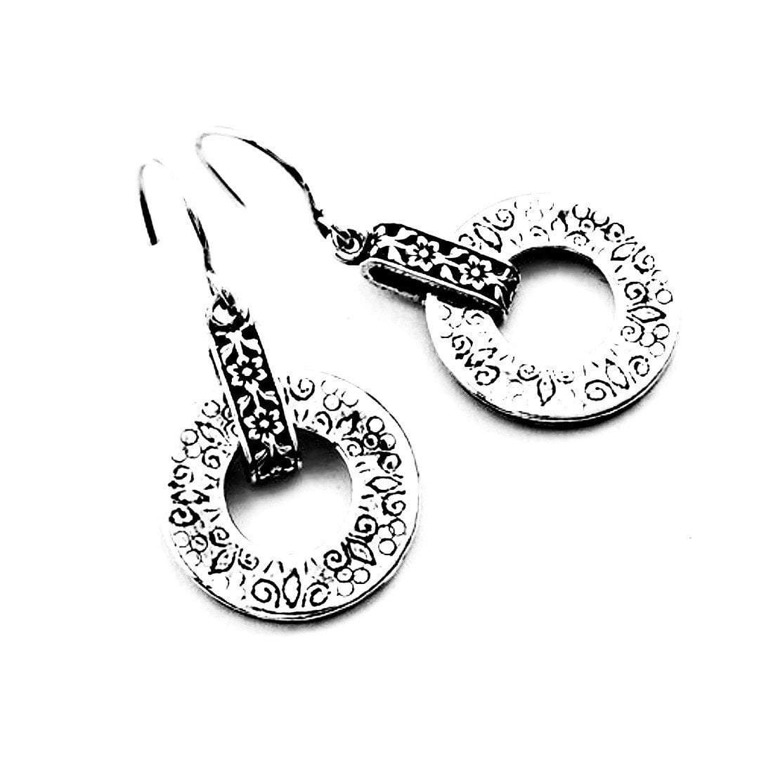 Bluenoemi Jewelry Rings silver Silver earrings / earrings for women / dangle earrings / flourish earrings