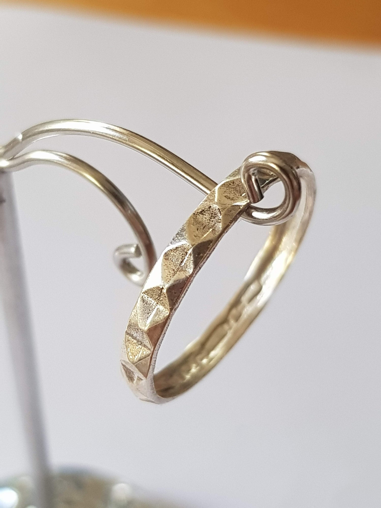 Bluenoemi Jewelry Rings silver stacking sterling silver ring for woman or man stack ring
