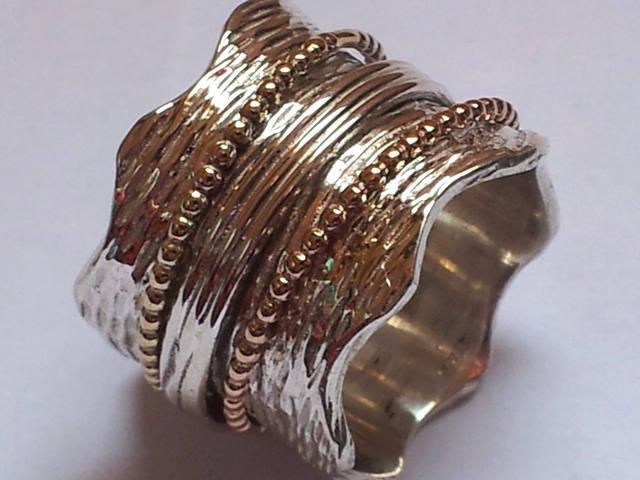 Bluenoemi Jewelry Rings Spinner Ring rings silver gold spinner rings Israeli Meditation rings