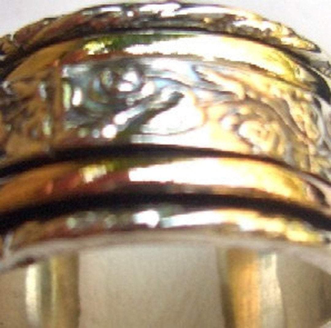 Bluenoemi Jewelry Rings Spinner ring silver gold designer jewelry Israeli rings " Meditation rings"