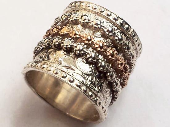 Bluenoemi Jewelry Rings Spinner ring , spin ring , meditation ring , engagement ring , Israel rings