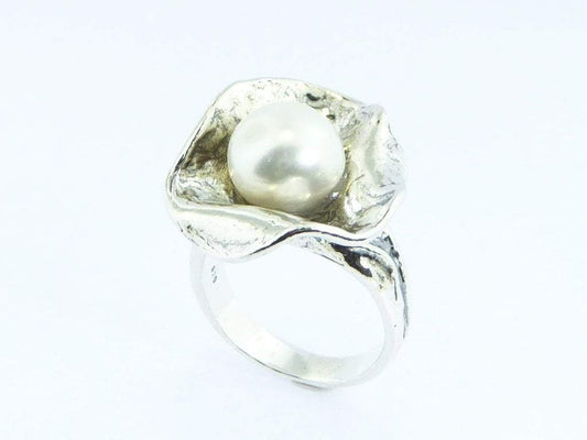 Bluenoemi Jewelry Rings Sterling silver ring for woman pearl ring,  sterling silver jewelry ring