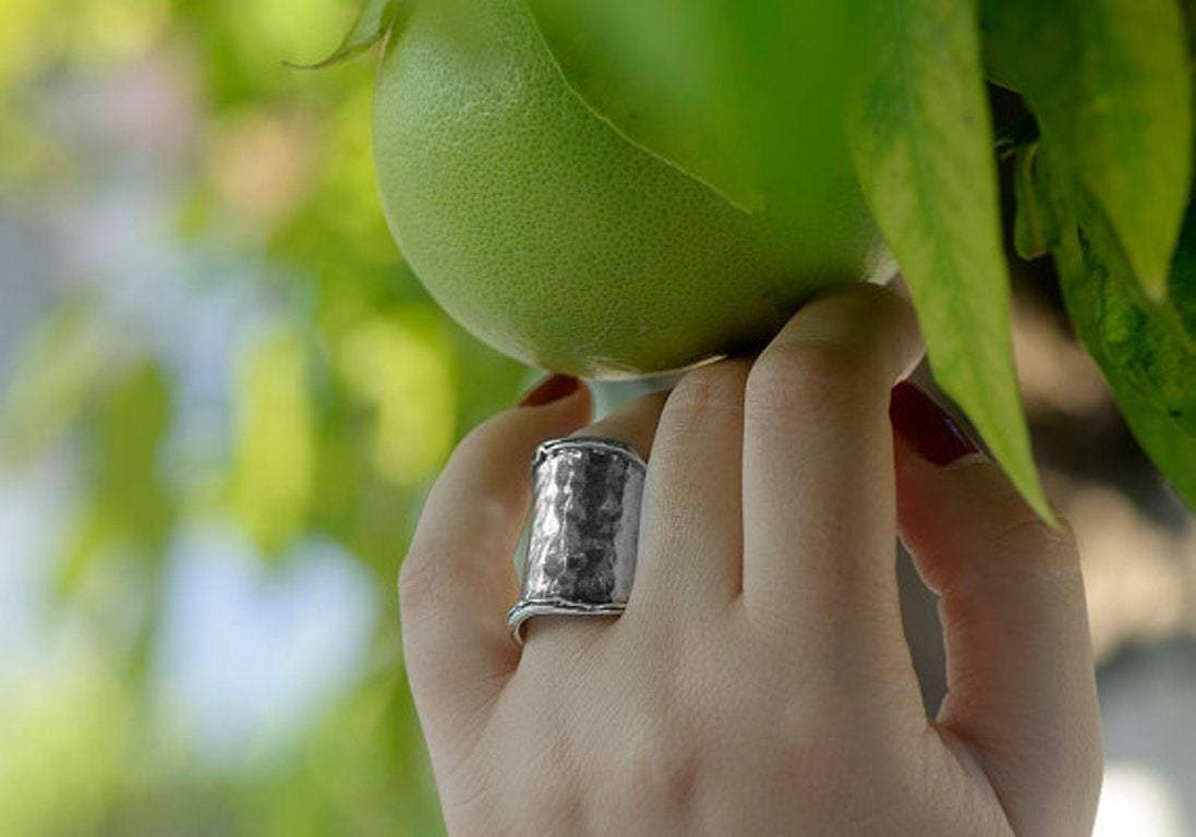 Bluenoemi Jewelry Rings Sterling silver Ring. Israeli designer Bohemian ring