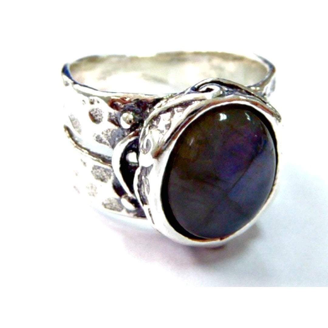 Bluenoemi Jewelry Rings Sterling silver ring Labradorite Ring,  sterling silver jewelry ring for woman