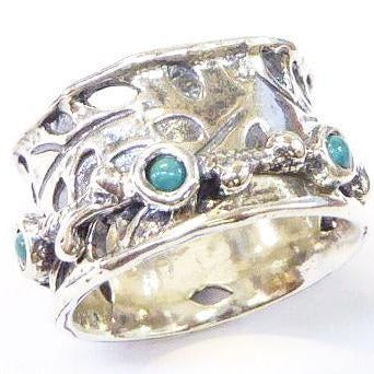 Bluenoemi Jewelry Rings Sterling silver ring turquoise ring, Israeli designer rings