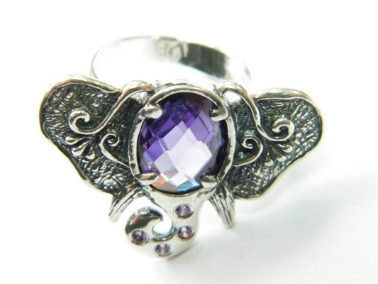 Sterling silver ring Vintage inspired Zircon Ring, sterling silver jewelry for woman - Bluenoemi