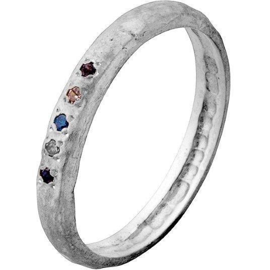 Bluenoemi Jewelry Rings Woman's ring, Mix diamonds silver ring silver stacking ring