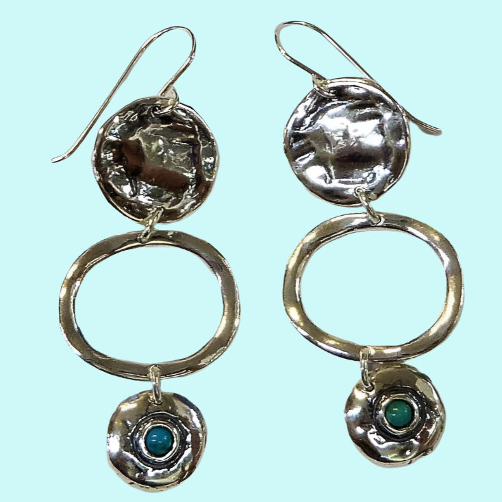 Bluenoemi Jewelry Silver earrings for woman, turquoise earrings | israelische schmuck | joyas de moda | boucles d'oreilles