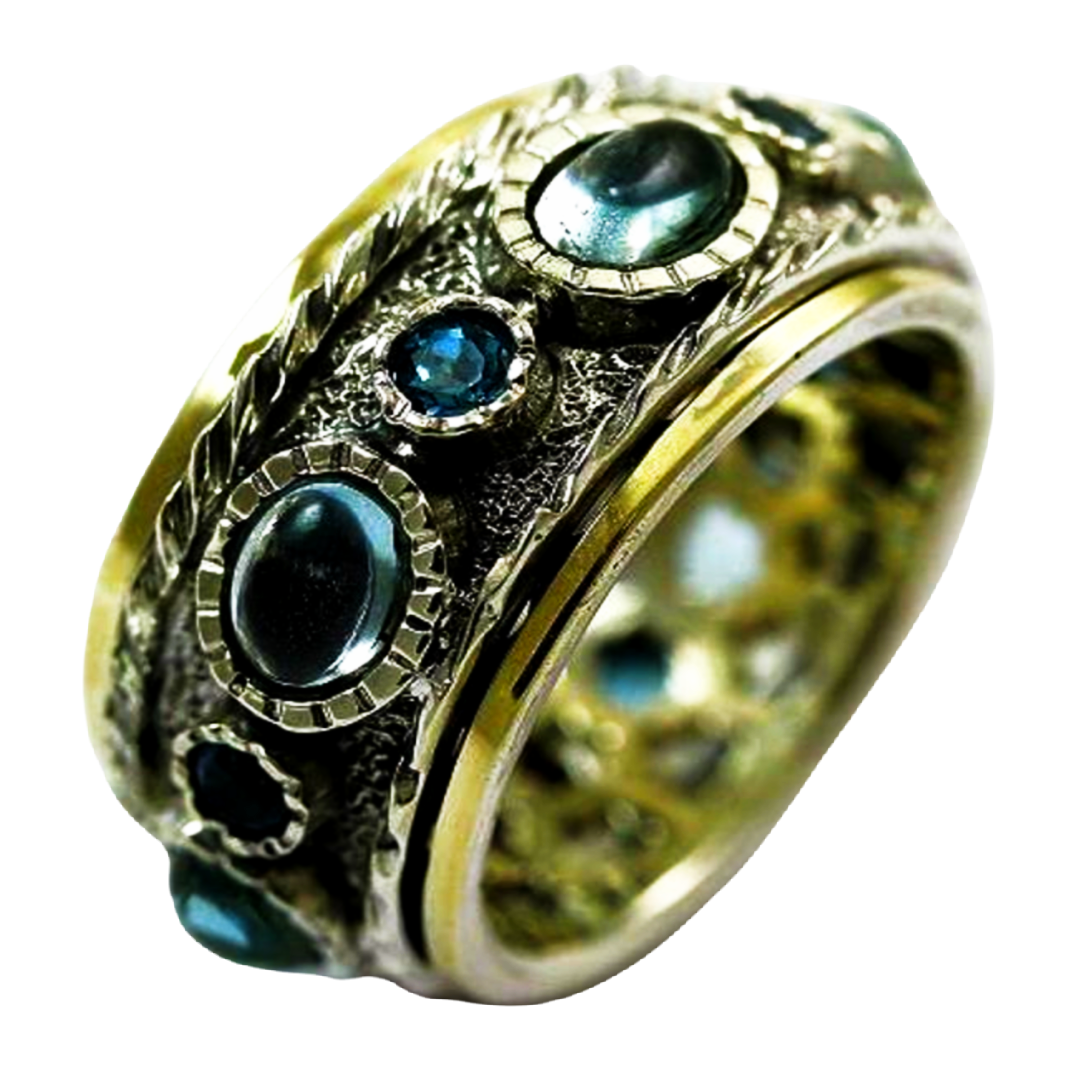 Bluenoemi Jewelry Spinner Rings Unique spinner Rings / Meditation Rings / fidget rings / best spinner rings / Bluenoemi ring for woman - online jewellery shopping store