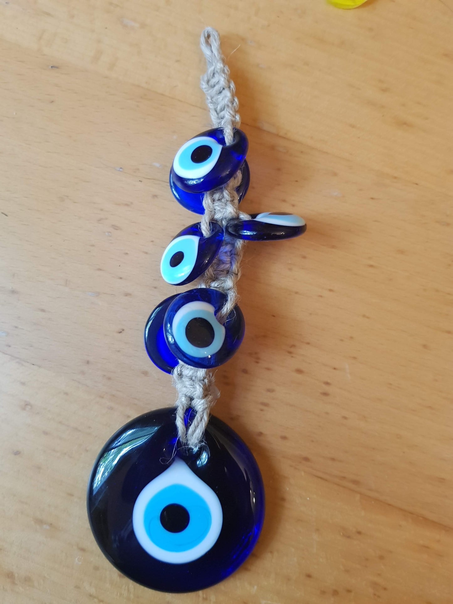 Bluenoemi Jewelry Wall hanging 1 Bluenoemi Blue Eye Glass Bead Souvenir for Protection Wall Hanging with Small Eye Beads