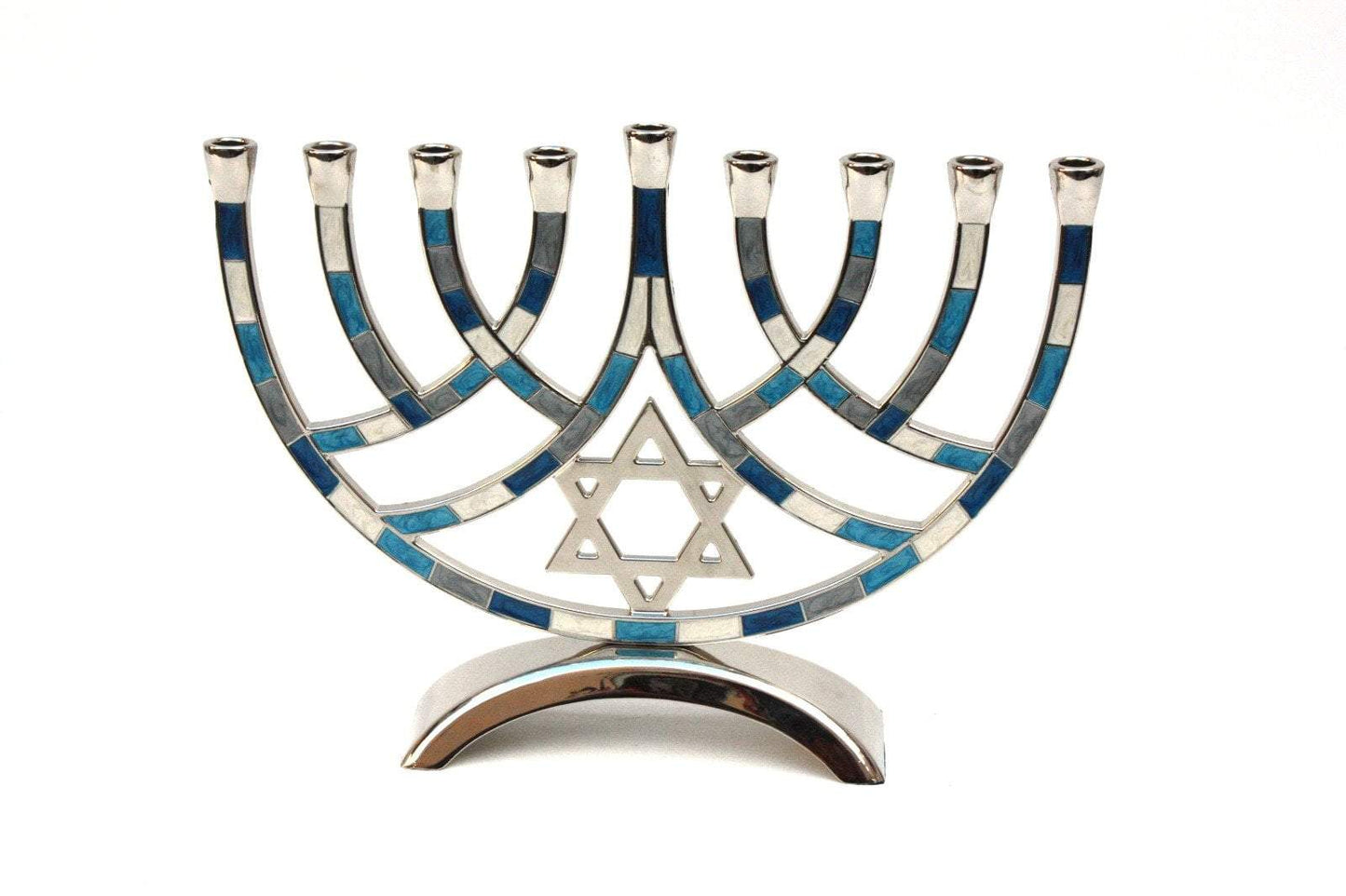 Bluenoemi Menorah Bluenoemi Jewish Hanukkah Candles Menorah Judaica Gift